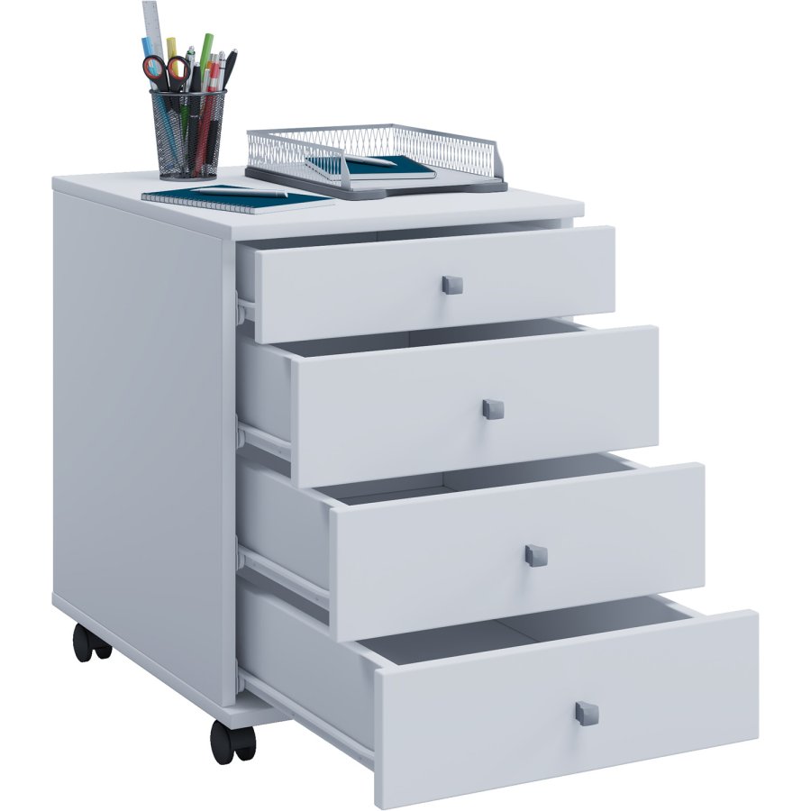 Lona Mini skuffesektion, m. 4 skuffer - hvid tr