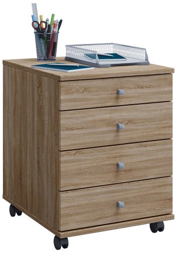 Lona Mini skuffesektion, m. 4 skuffer - natur tr