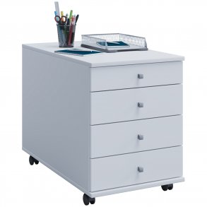 Lona Maxi skuffesektion, m. 4 hylder - hvid tr