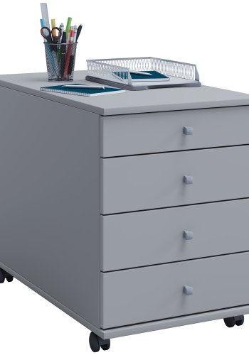 Lona Maxi skuffesektion, m. 4 skuffer - gr tr