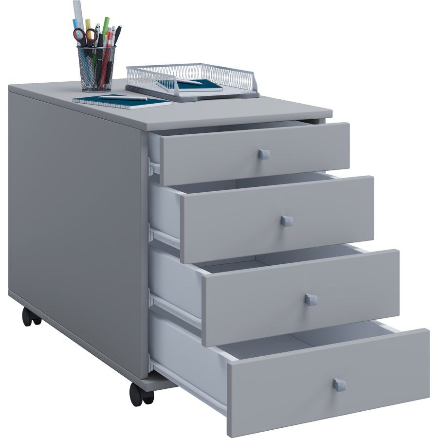 Lona Maxi skuffesektion, m. 4 skuffer - gr tr