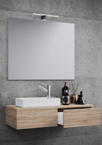 Gudas badevrelsesmbelst - spejlglas, keramik og natur melamin