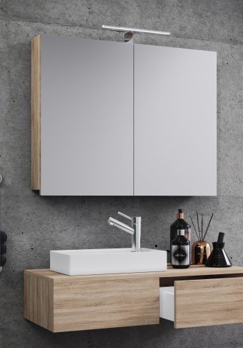 Gudas badevrelsesmbelst - spejlglas, keramik og natur melamin