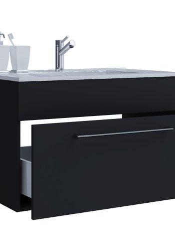 badevrelsesmbelst - keramik og sort melamin