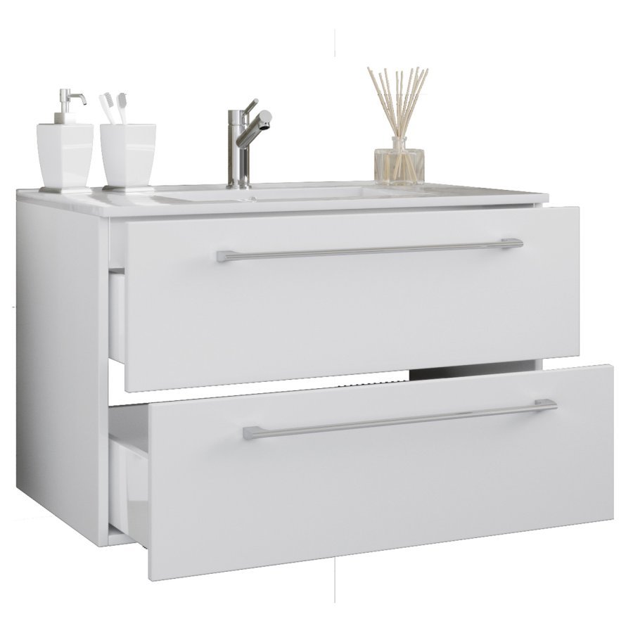 badevrelsesmbelst - keramik og hvid melamin