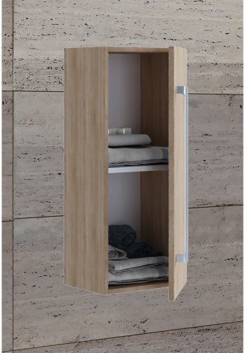 VCB 3 vgskab, m. 1 lge og 1 hylde - natur melamin