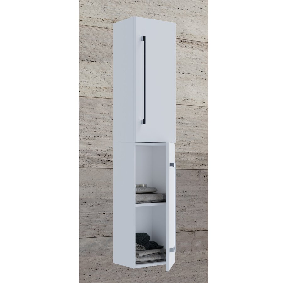 VCB 6 vgskab, m. 2 lger og 2 hylder - hvid melamin