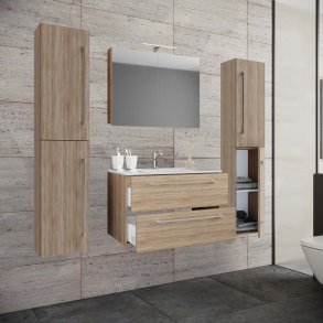 badevrelsesmbelst - spejlglas, keramik og natur melamin (st af 5)