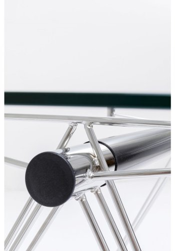 KARE DESIGN Officia skrivebord - klar glas og metal (160x80)