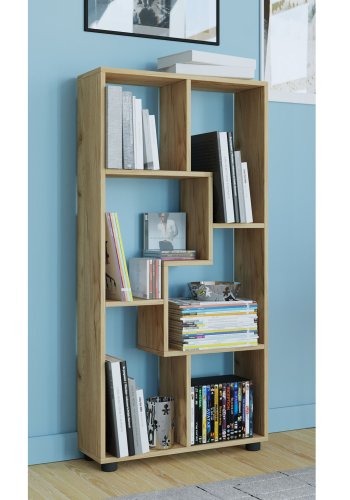 Blina reol, m. 6 rum - natur tr