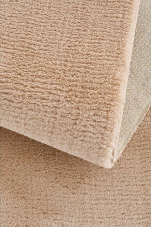 TEPPI HMFPUFY-2 gulvtppe, rektangulr - creme polyester (50x80)