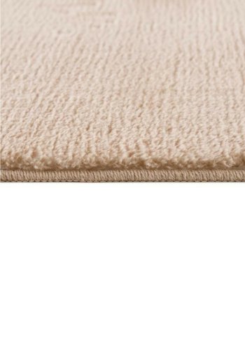 TEPPI HMFPUFY-2 gulvtppe, rektangulr - creme polyester (60x100)