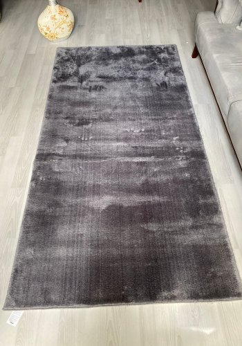 TEPPI HMFPUFY-4 gulvtppe, rektangulr - antracitgr polyester (60x100)