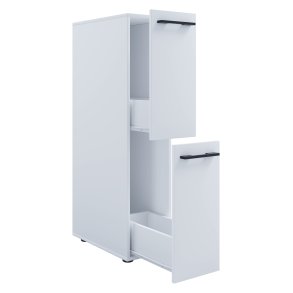 VCM NORDIC Sadilo L badevrelse rumdeler, m. 2 skuffer - hvid tr