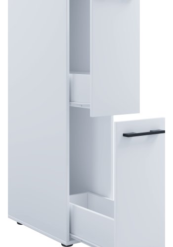 VCM NORDIC Sadilo L badevrelse rumdeler, m. 2 skuffer - hvid tr