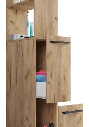 VCM NORDIC Sadilo XL badevrelse rumdeler, m. 2 bne rum og 2 skuffer - natur tr