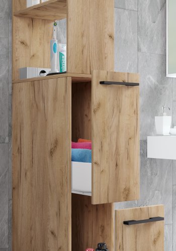 VCM NORDIC Sadilo XL badevrelse rumdeler, m. 2 bne rum og 2 skuffer - natur tr