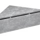 VCM NORDIC Usal S hjrne vghylde, m. 1 skuffe - beton gr tr (60x42,4)