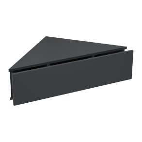 VCM NORDIC Usal S hjrne vghylde, m. 1 skuffe - antracitgr tr (60x42,4)