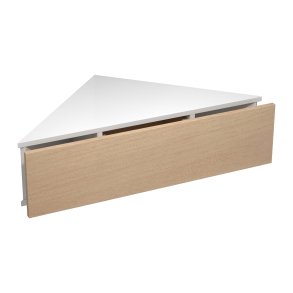 VCM NORDIC Usal S hjrne vghylde, m. 1 skuffe - hvid og natur tr (60x42,4)