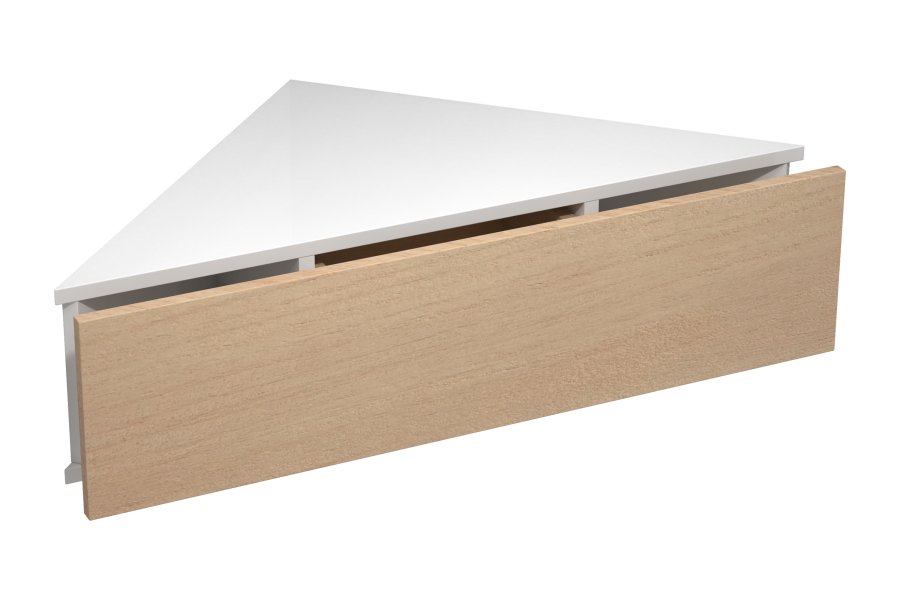 VCM NORDIC Usal S hjrne vghylde, m. 1 skuffe - hvid og natur tr (60x42,4)