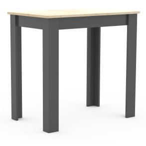 VCM NORDIC Esal 80 spisebord, rektangulr - natur og antracitgr tr (80x50)