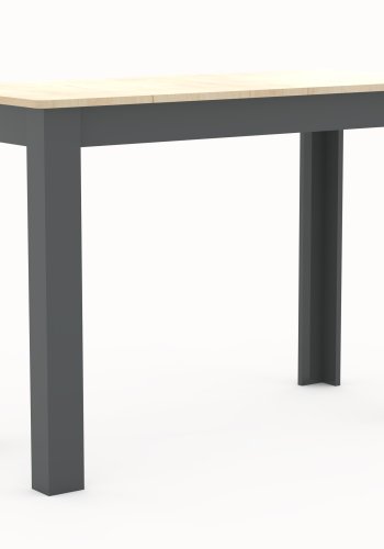 VCM NORDIC Esal 110 spisebord, rektangulr - natur og antracitgr tr (110x50)