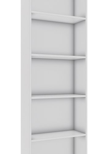 VCM NORDIC Bulas 5-rum reol, m. 4 hylder - hvid tr