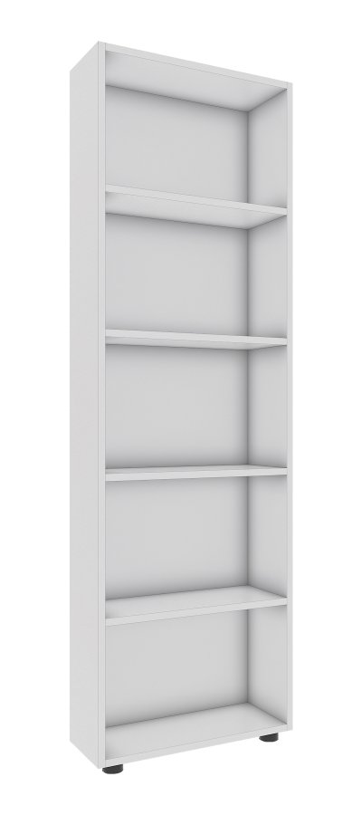 VCM NORDIC Bulas 5-rum reol, m. 4 hylder - hvid tr