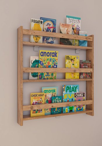 VCM NORDIC Kidos vghylde til brn, m. 3 bne rum - natur tr