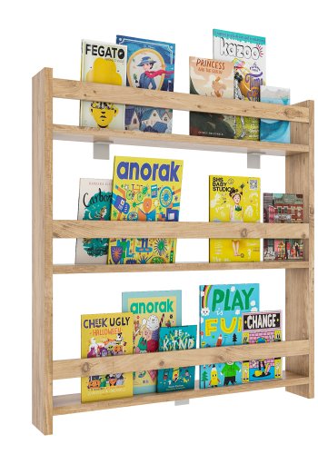 VCM NORDIC Kidos vghylde til brn, m. 3 bne rum - natur tr