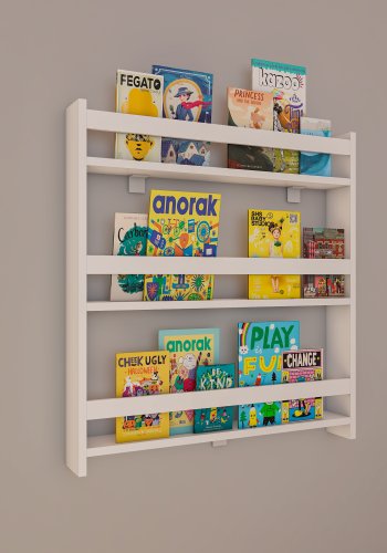 VCM NORDIC Kidos vghylde til brn, m. 3 bne rum - hvid tr