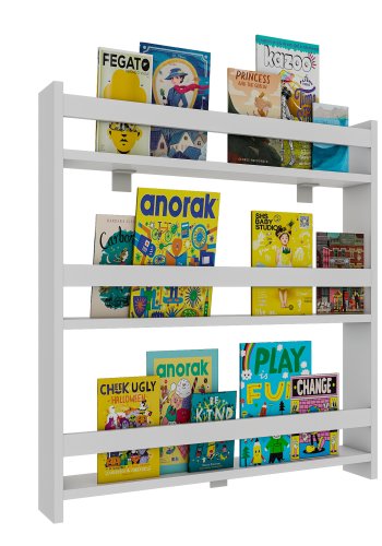 VCM NORDIC Kidos vghylde til brn, m. 3 bne rum - hvid tr