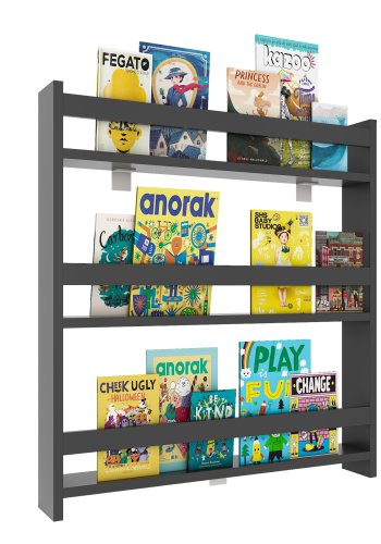 VCM NORDIC Kidos vghylde til brn, m. 3 bne rum - antracitgr tr