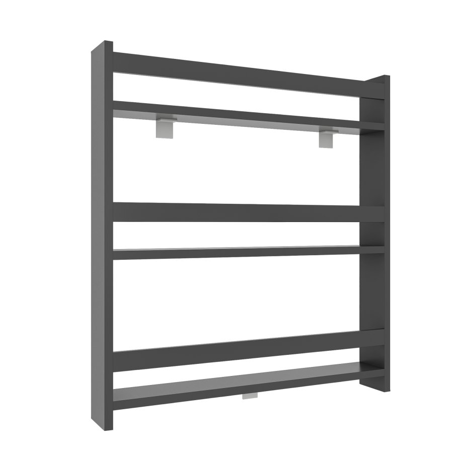 VCM NORDIC Kidos vghylde til brn, m. 3 bne rum - antracitgr tr