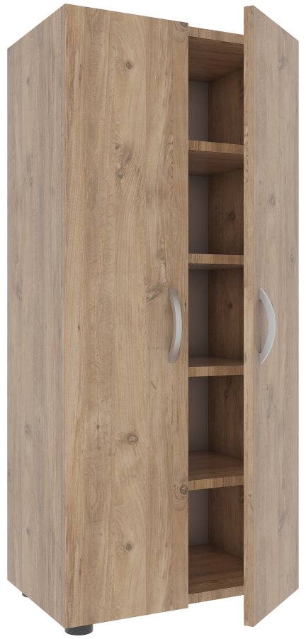 VCM NORDIC Ulas 5-rum skoskab, m. 2 lger, 4 hylder - natur tr