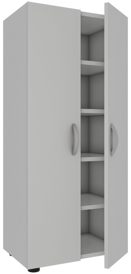 VCM NORDIC Ulas 5-rum skoskab, m. 2 lger, 4 hylder - hvid tr