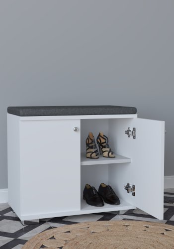 VCM NORDIC Gados S garderobeskab, m. 2 lger, 1 hylde - hvid tr