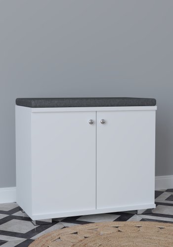 VCM NORDIC Gados S garderobeskab, m. 2 lger, 1 hylde - hvid tr