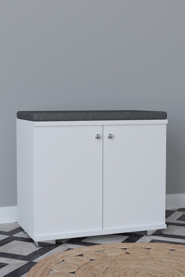 VCM NORDIC Gados S garderobeskab, m. 2 lger, 1 hylde - hvid tr