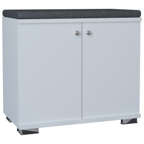 VCM NORDIC Gados S garderobeskab, m. 2 lger, 1 hylde - hvid tr