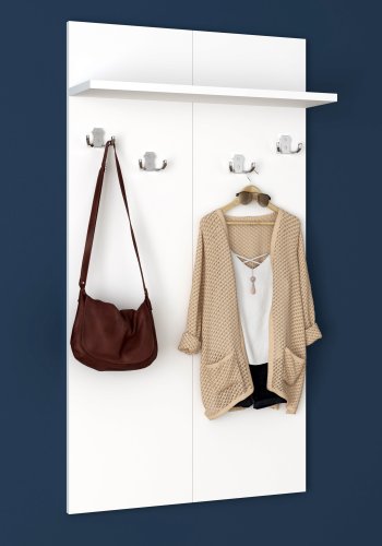 VCM NORDIC Gados XS knagerkke, m. 4 dobbelt knager, 1 hylde - hvid tr