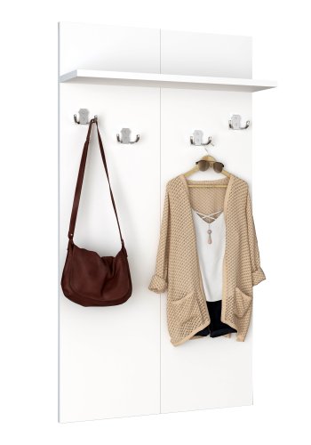 VCM NORDIC Gados XS knagerkke, m. 4 dobbelt knager, 1 hylde - hvid tr