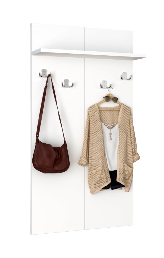 VCM NORDIC Gados XS knagerkke, m. 4 dobbelt knager, 1 hylde - hvid tr