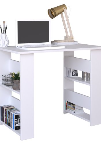 VCM NORDIC Efilo skrivebord, m. 4 rum - hvid tr (90x56)