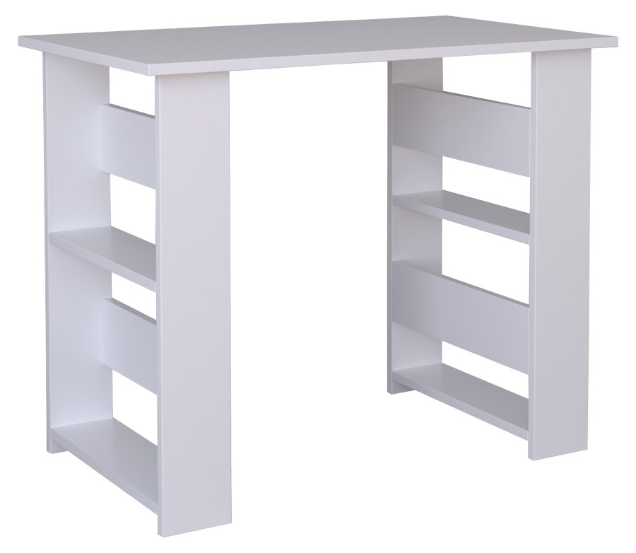 VCM NORDIC Efilo skrivebord, m. 4 rum - hvid tr (90x56)