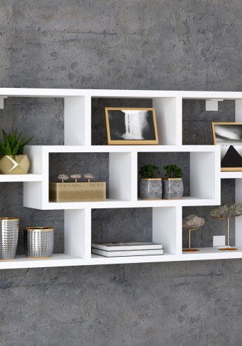 VCM NORDIC Opila vghylde, m. 8 rum - hvid tr