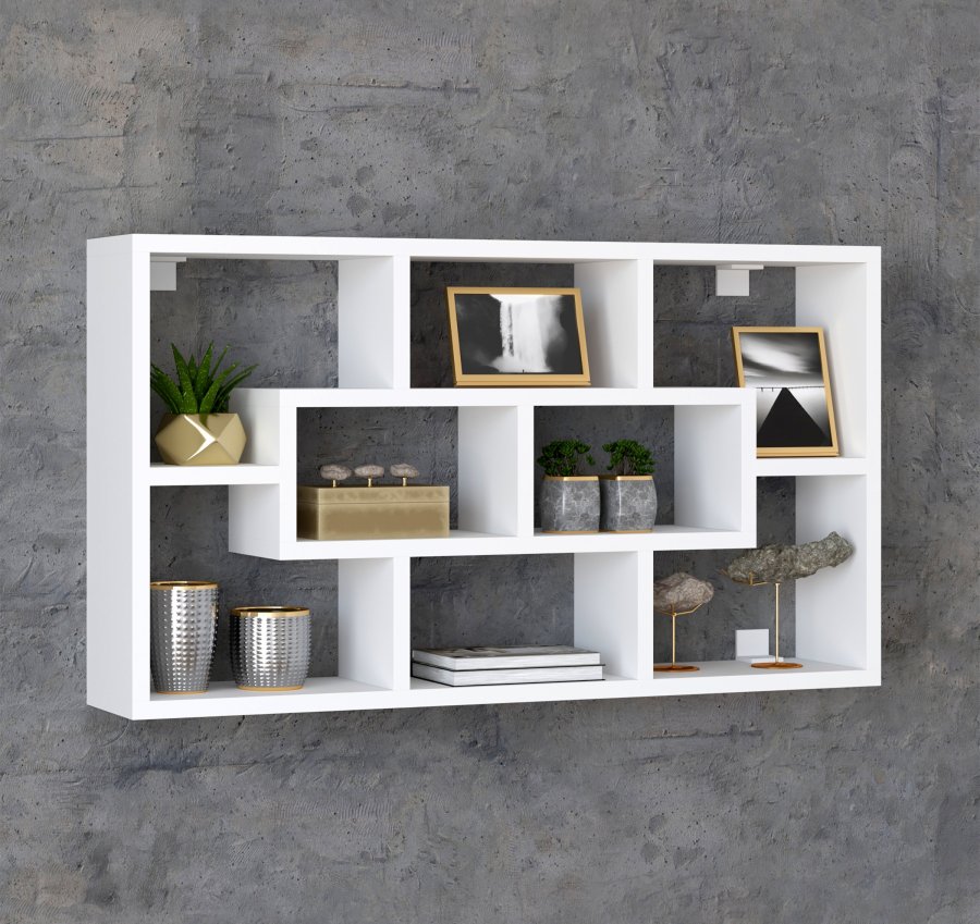 VCM NORDIC Opila vghylde, m. 8 rum - hvid tr