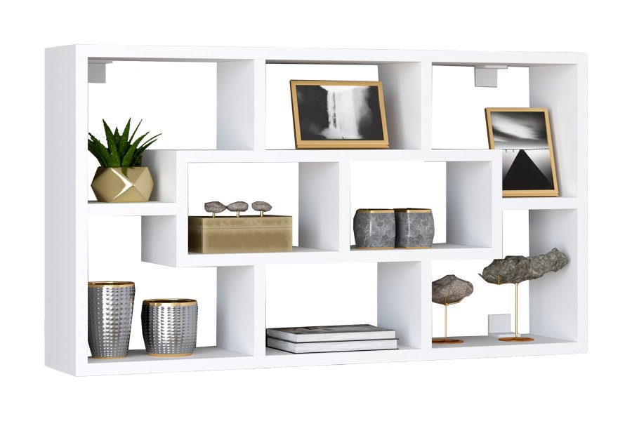 VCM NORDIC Opila vghylde, m. 8 rum - hvid tr