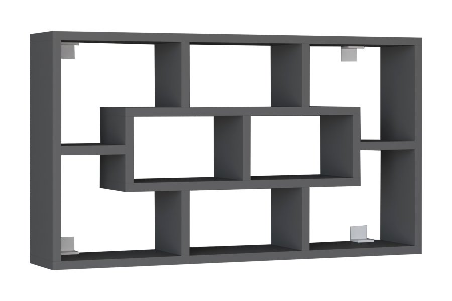 VCM NORDIC Opila vghylde, m. 8 rum - antracitgr tr